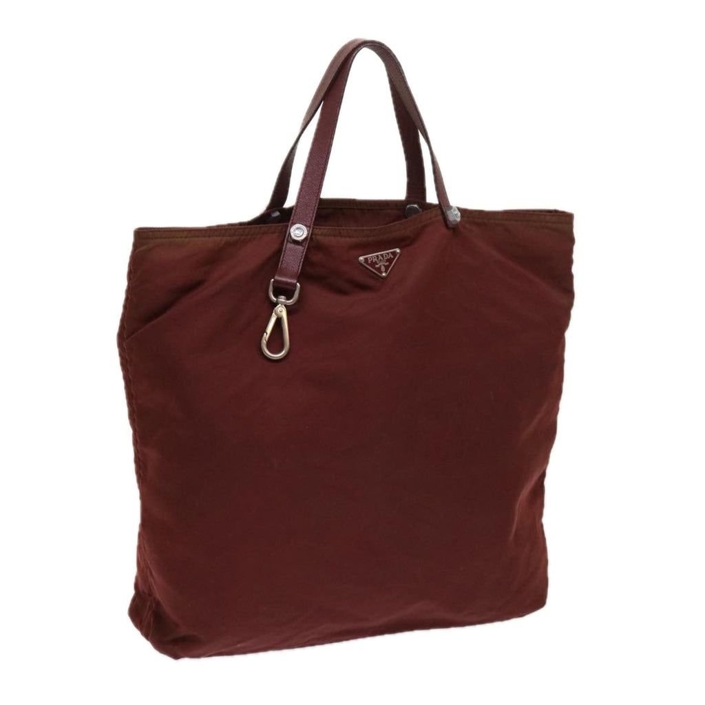 PRADA Hand Bag Nylon Red  63872