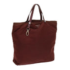 PRADA Hand Bag Nylon Red  63872