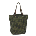FENDI Zucca Canvas Tote Bag Black Brown63898