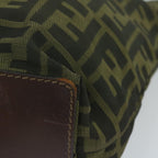 FENDI Zucca Canvas Tote Bag Black Brown63898