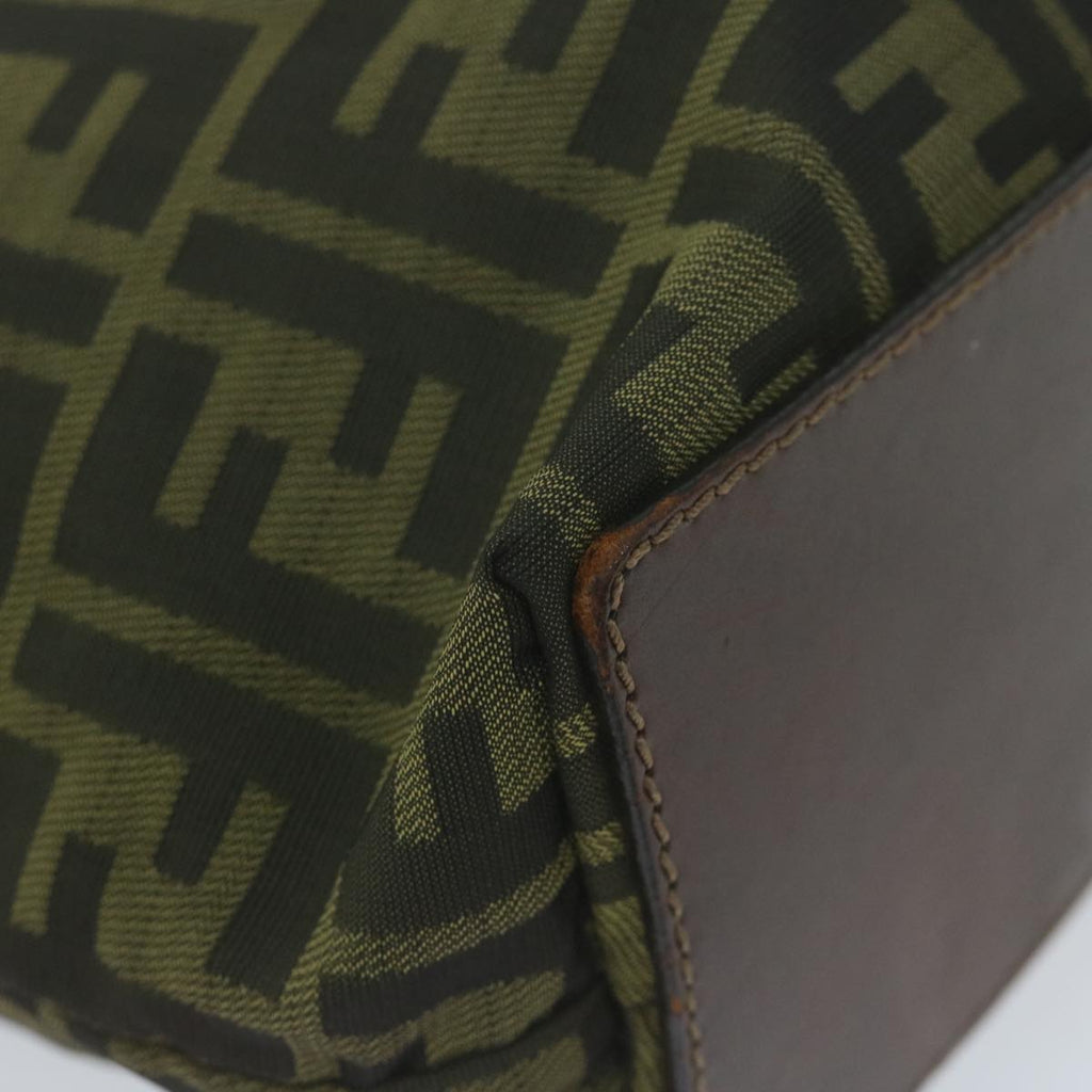 FENDI Zucca Canvas Tote Bag Black Brown63898