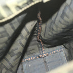 FENDI Zucca Canvas Tote Bag Black Brown63898