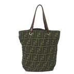 FENDI Zucca Canvas Tote Bag Black Brown63898