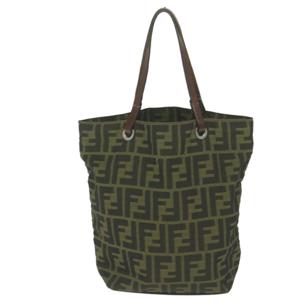 FENDI Zucca Canvas Tote Bag Black Brown63898