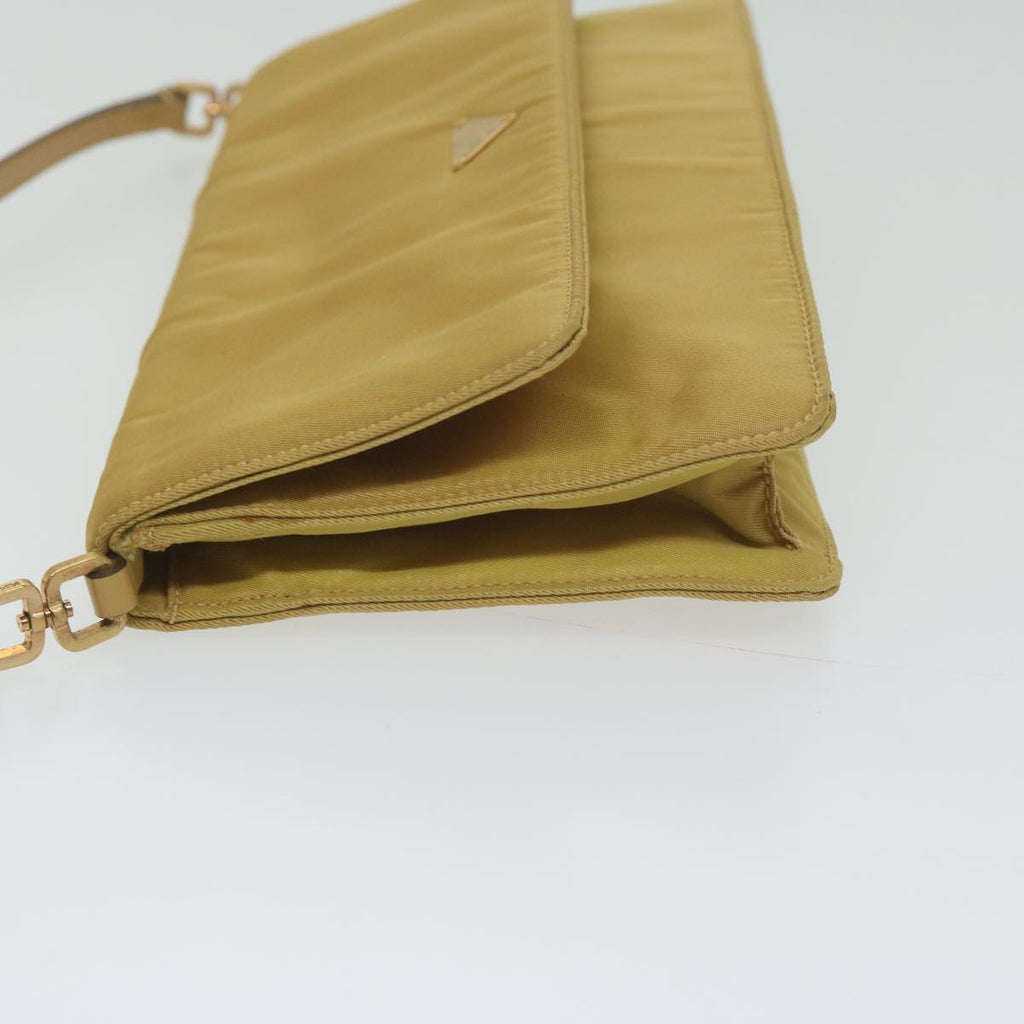 PRADA Accessory Pouch Nylon Yellow  63926