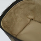 FENDI Zucca Canvas Vanity Pouch Brown Black63932