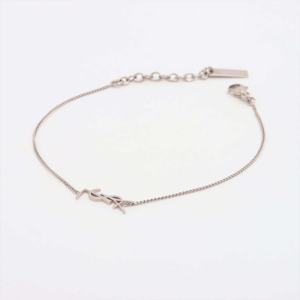 Saint Laurent  YSL logo bracelet metal silver everyd allu  store