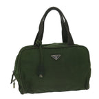 PRADA Hand Bag Nylon Khaki  63973