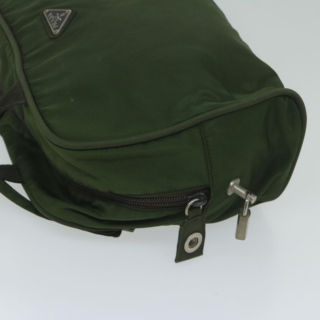 PRADA Hand Bag Nylon Khaki  63973