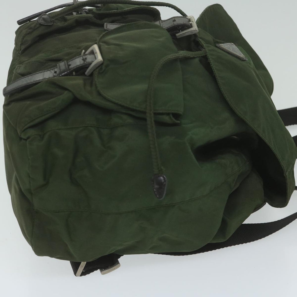 PRADA Backpack Nylon Khaki  63976