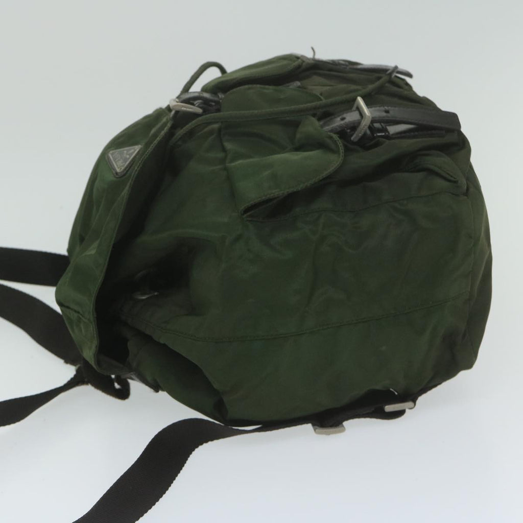 PRADA Backpack Nylon Khaki  63976