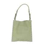 PRADA Hand Bag Suede Green  63978