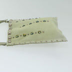 PRADA Hand Bag Suede Green  63978