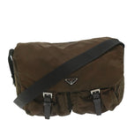 PRADA Shoulder Bag Nylon Brown  63981