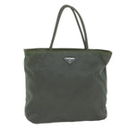 PRADA Hand Bag Nylon Khaki  63982