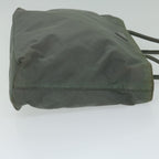 PRADA Hand Bag Nylon Khaki  63982