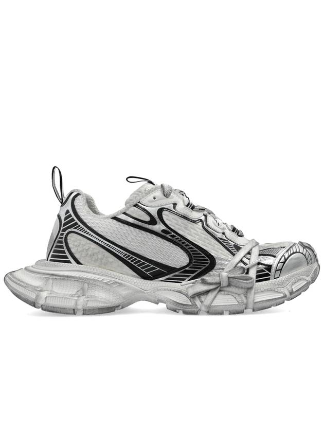 Balenciaga 3XL Mesh Panel Low Top Sneakers Eggshell Black