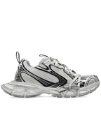 Balenciaga 3XL Mesh Panel Low Top Sneakers Eggshell Black