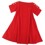 Vint Yves Saint Laurent One Earrings Short Sleeve ed Cotton Tops  Made in France 34 (equivalent to XS) Red