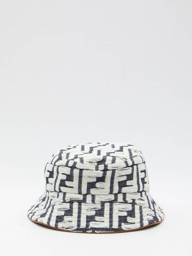 Fendi FF Denim Bucket Hat Blue