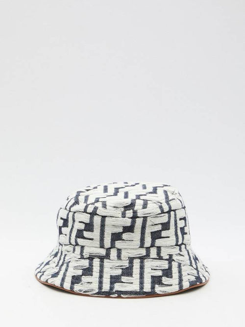 Fendi FF Denim Bucket Hat Blue