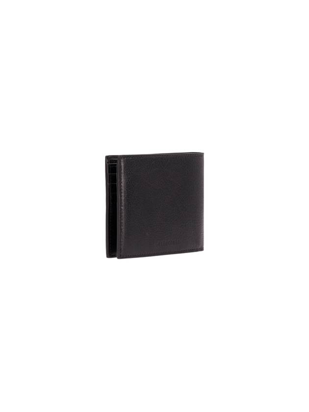 Balenciaga Le Cargoll Square Fold Lambskin Bicycle Wallet Black