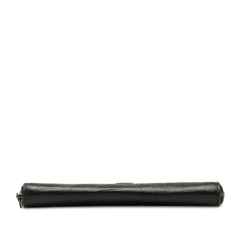 Saint Laurent Long Wallet in Crocodile Black 529899