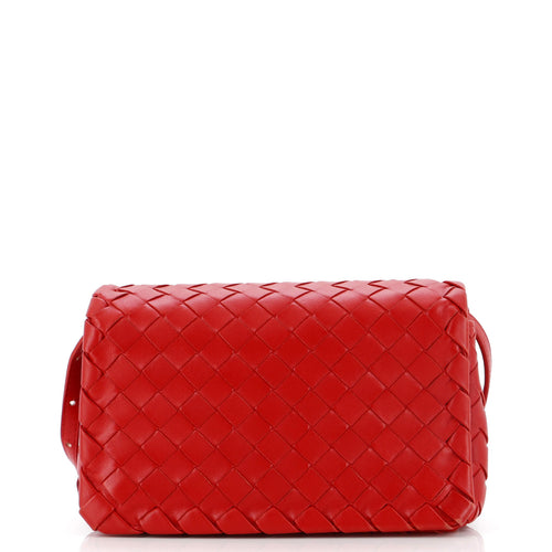 Bottega Veneta Convertible Flap Shoulder Bag Intrecciato Nappa Small