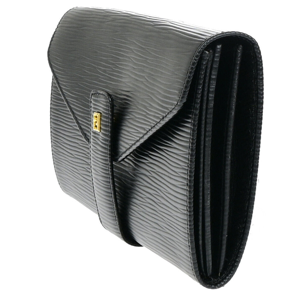 Fendi Zucca  Leather Clutch Bag ()