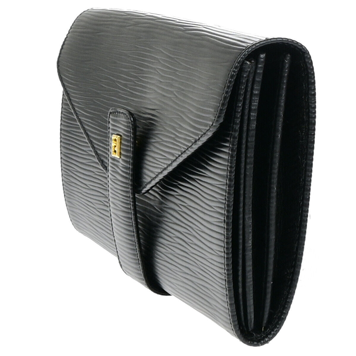 Fendi Zucca  Leather Clutch Bag ()