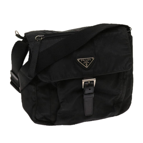 PRADA Shoulder Bag Nylon Black  64011