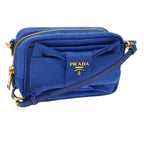 PRADA Shoulder Bag Nylon Blue  64052