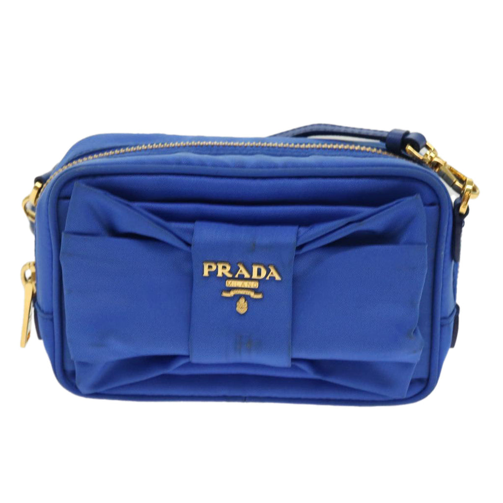 PRADA Shoulder Bag Nylon Blue  64052
