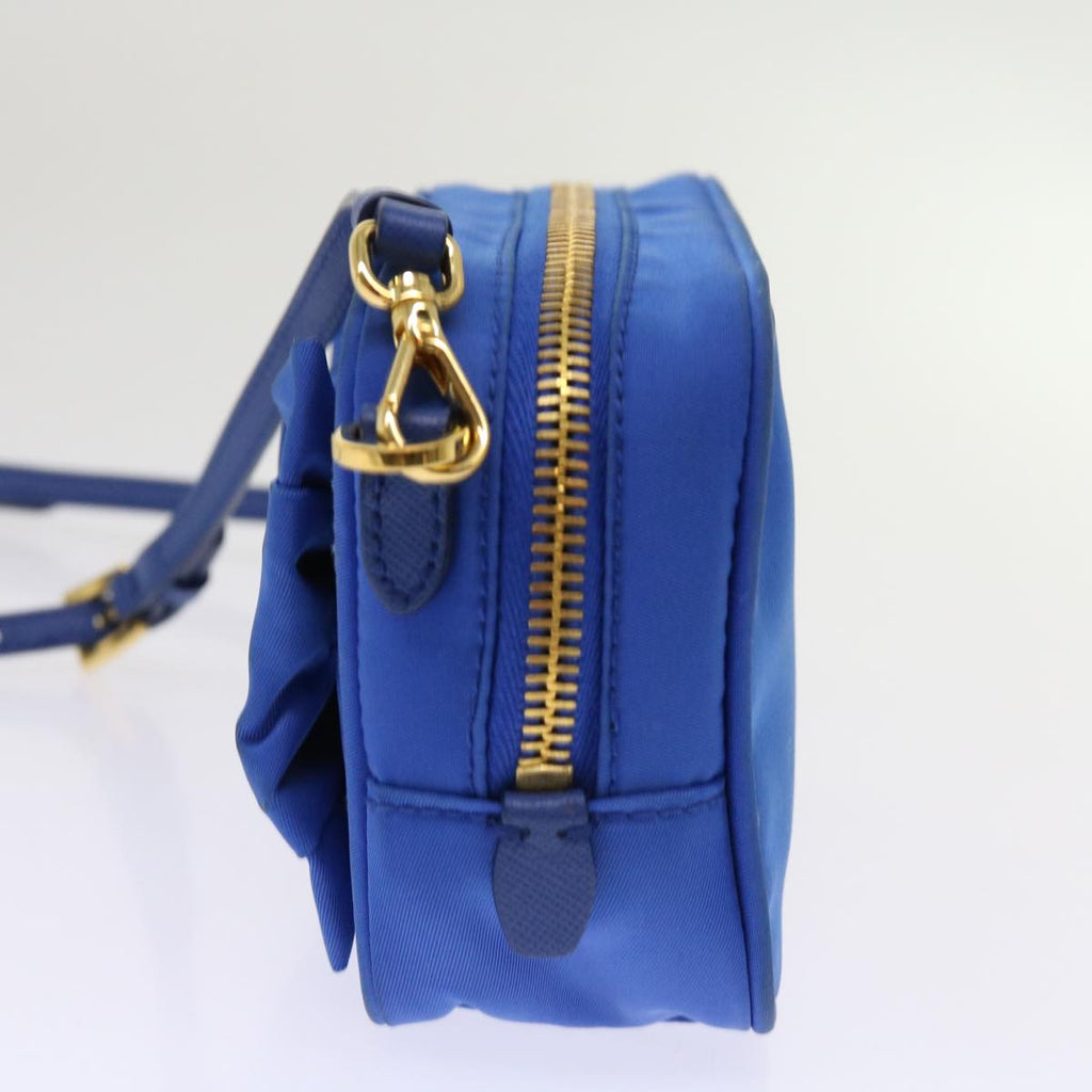 PRADA Shoulder Bag Nylon Blue  64052