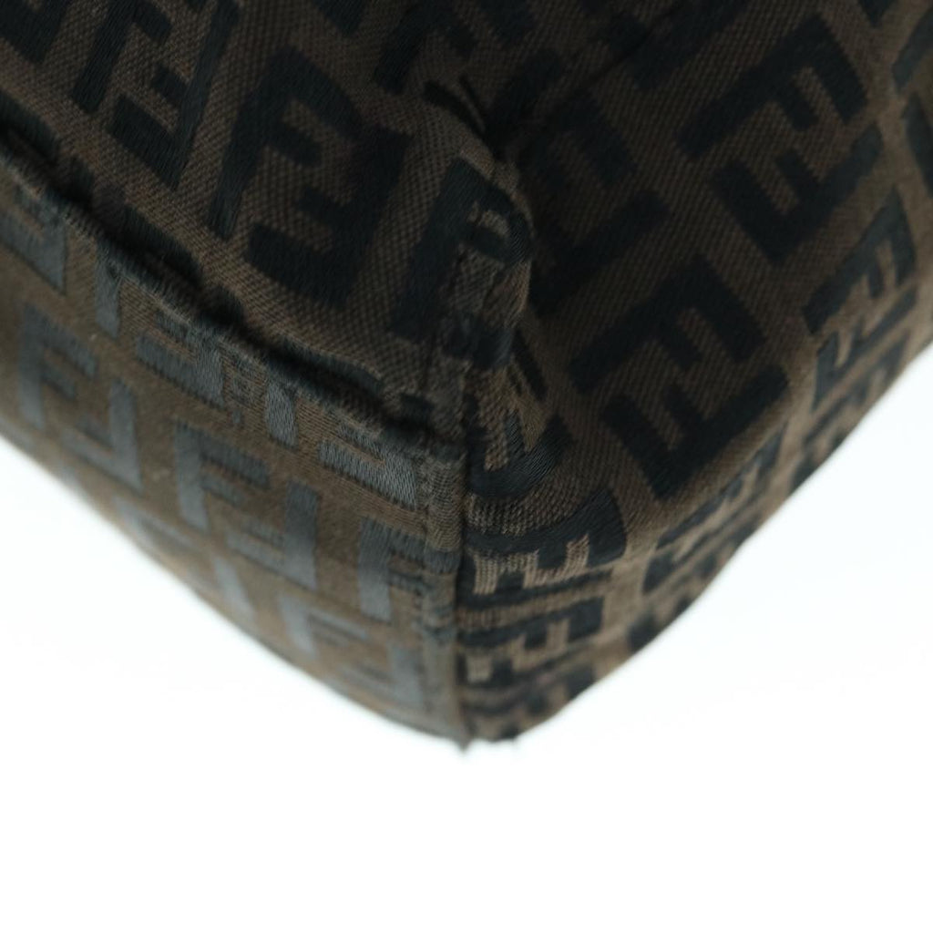FENDI Zucchino Canvas Tote Bag Brown64110
