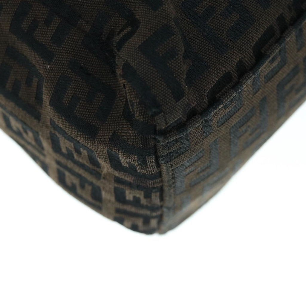 FENDI Zucchino Canvas Tote Bag Brown64110
