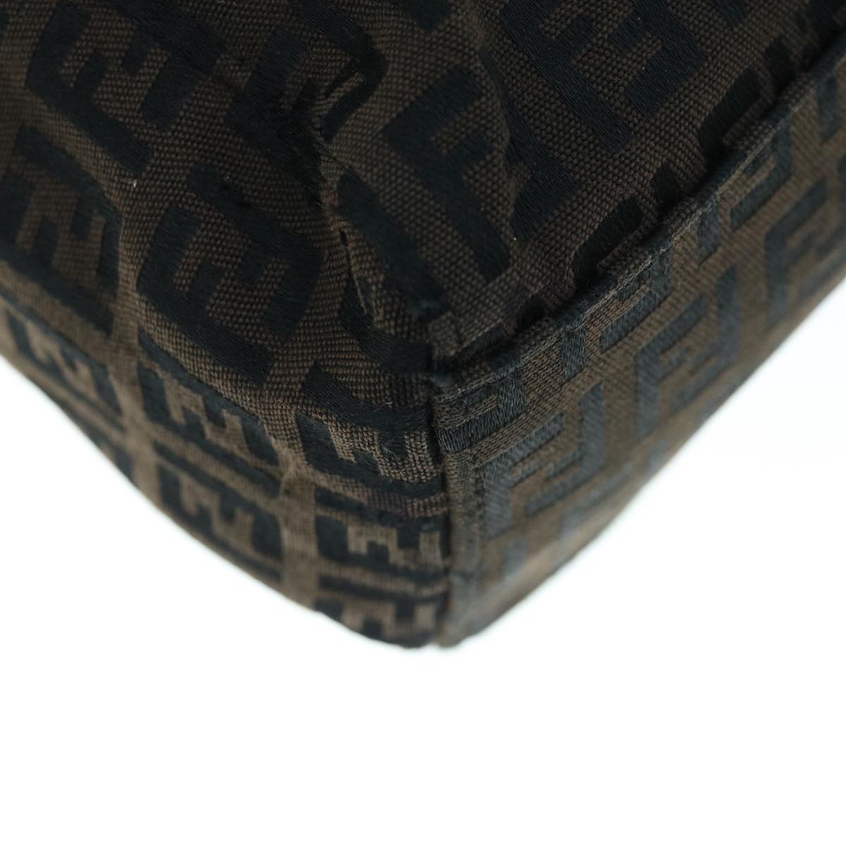 FENDI Zucchino Canvas Tote Bag Brown64110