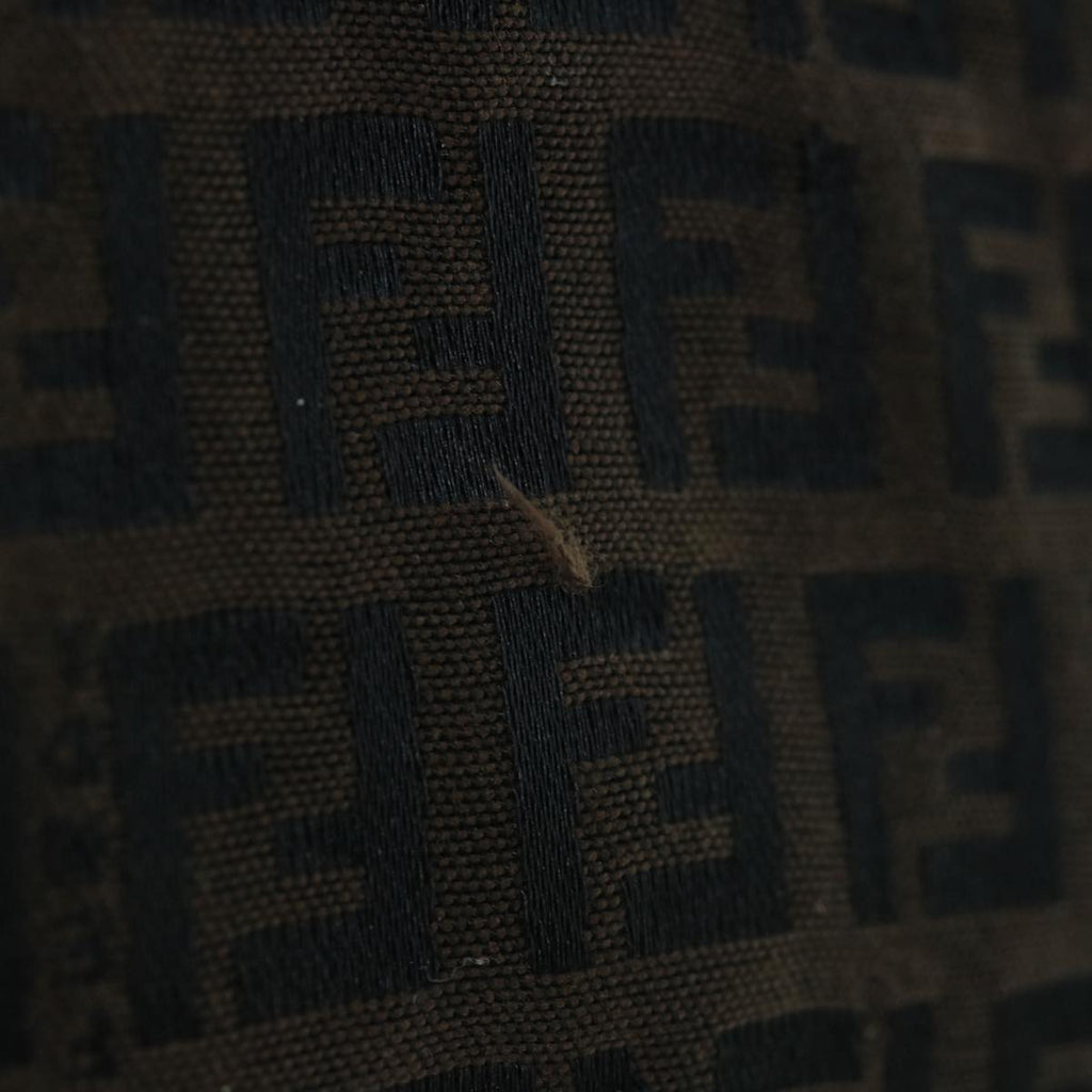 FENDI Zucchino Canvas Tote Bag Brown64110