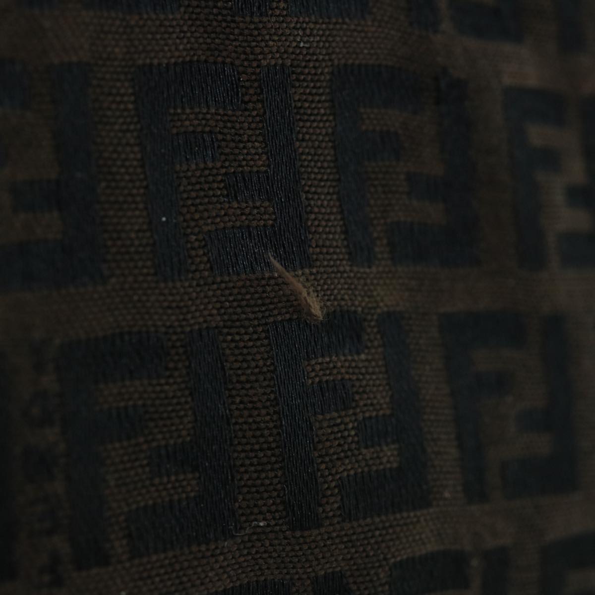 FENDI Zucchino Canvas Tote Bag Brown64110