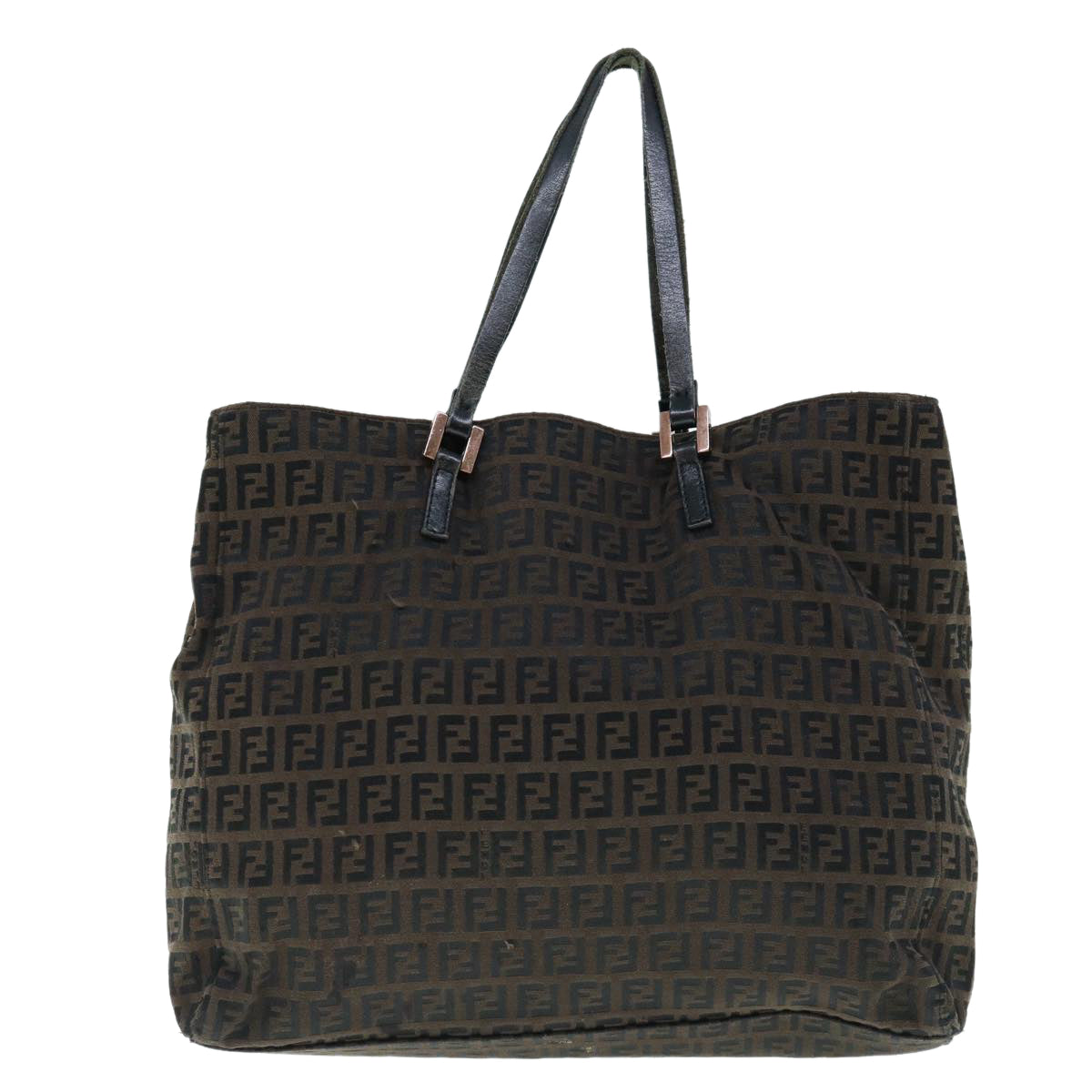 FENDI Zucchino Canvas Tote Bag Brown64110