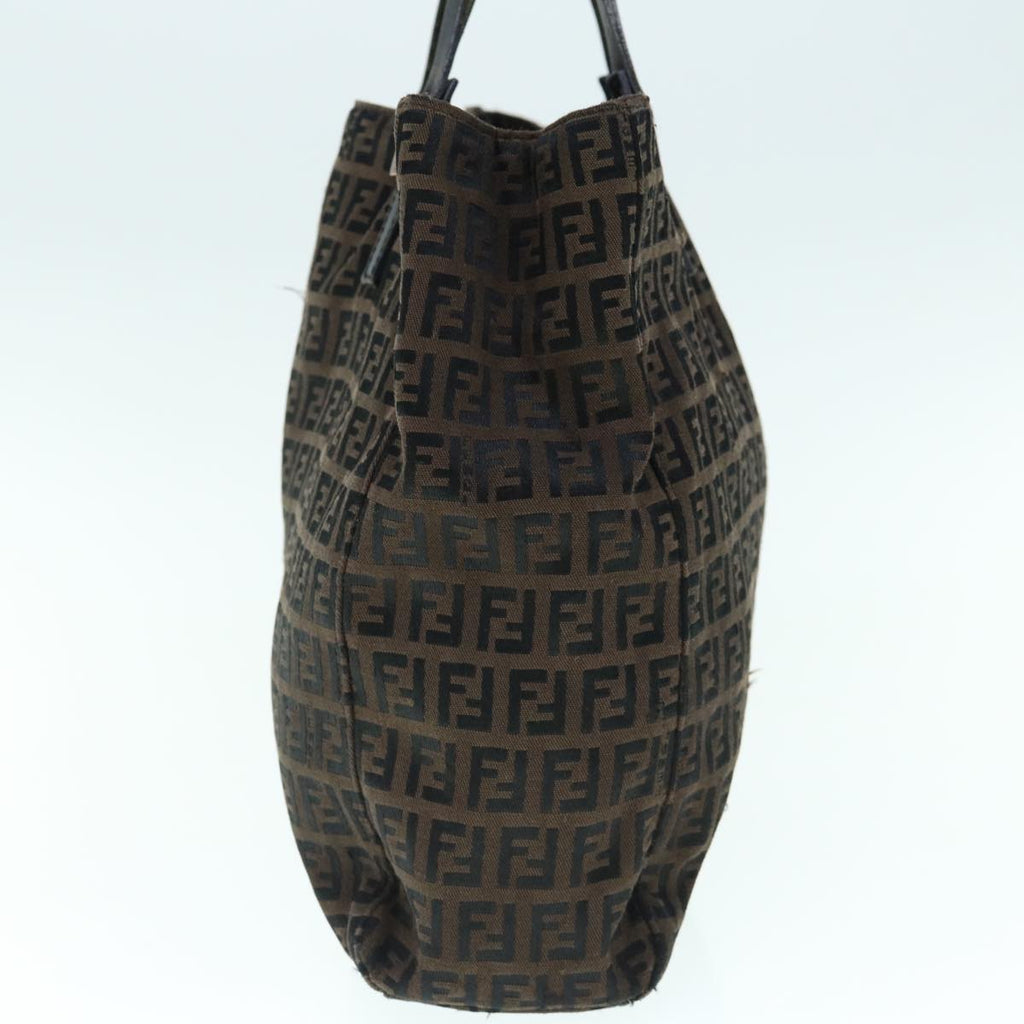 FENDI Zucchino Canvas Tote Bag Brown64110