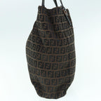 FENDI Zucchino Canvas Tote Bag Brown64110