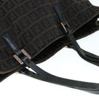FENDI Zucchino Canvas Tote Bag Brown64110