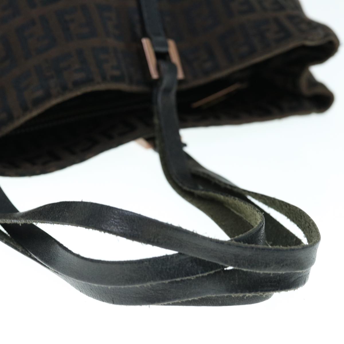 FENDI Zucchino Canvas Tote Bag Brown64110