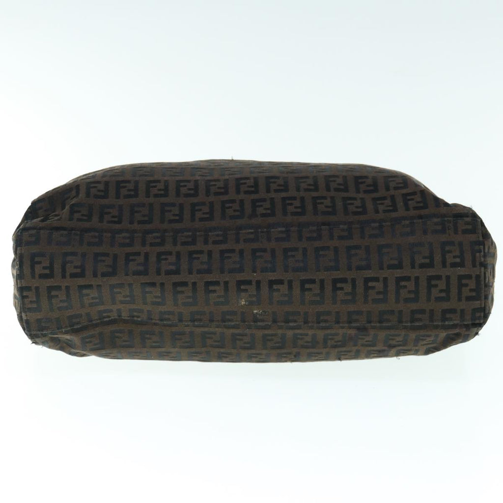 FENDI Zucchino Canvas Tote Bag Brown64110