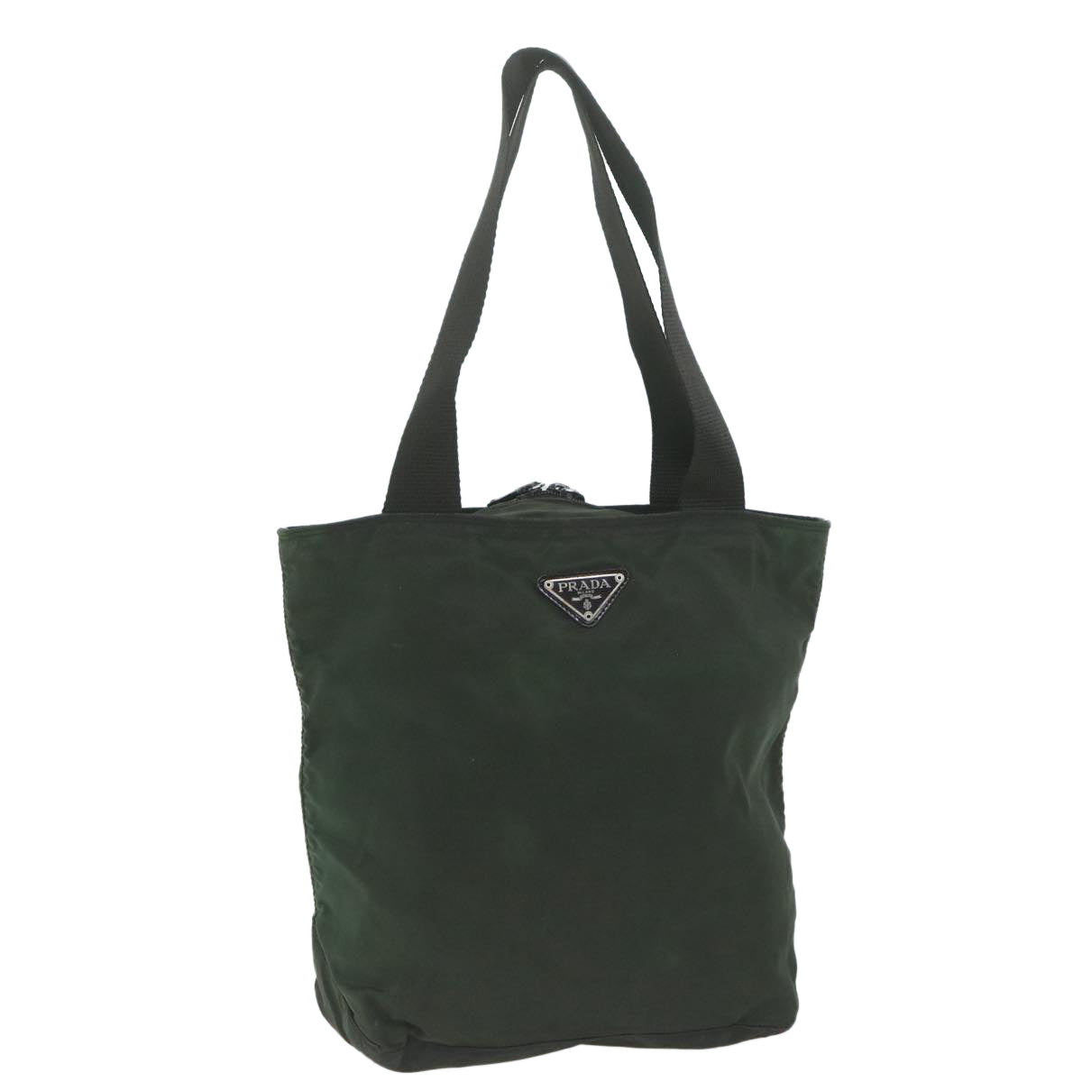 PRADA Tote Bag Nylon Khaki  64119