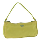 PRADA Accessory Pouch Nylon Yellow  64133