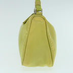 PRADA Accessory Pouch Nylon Yellow  64133