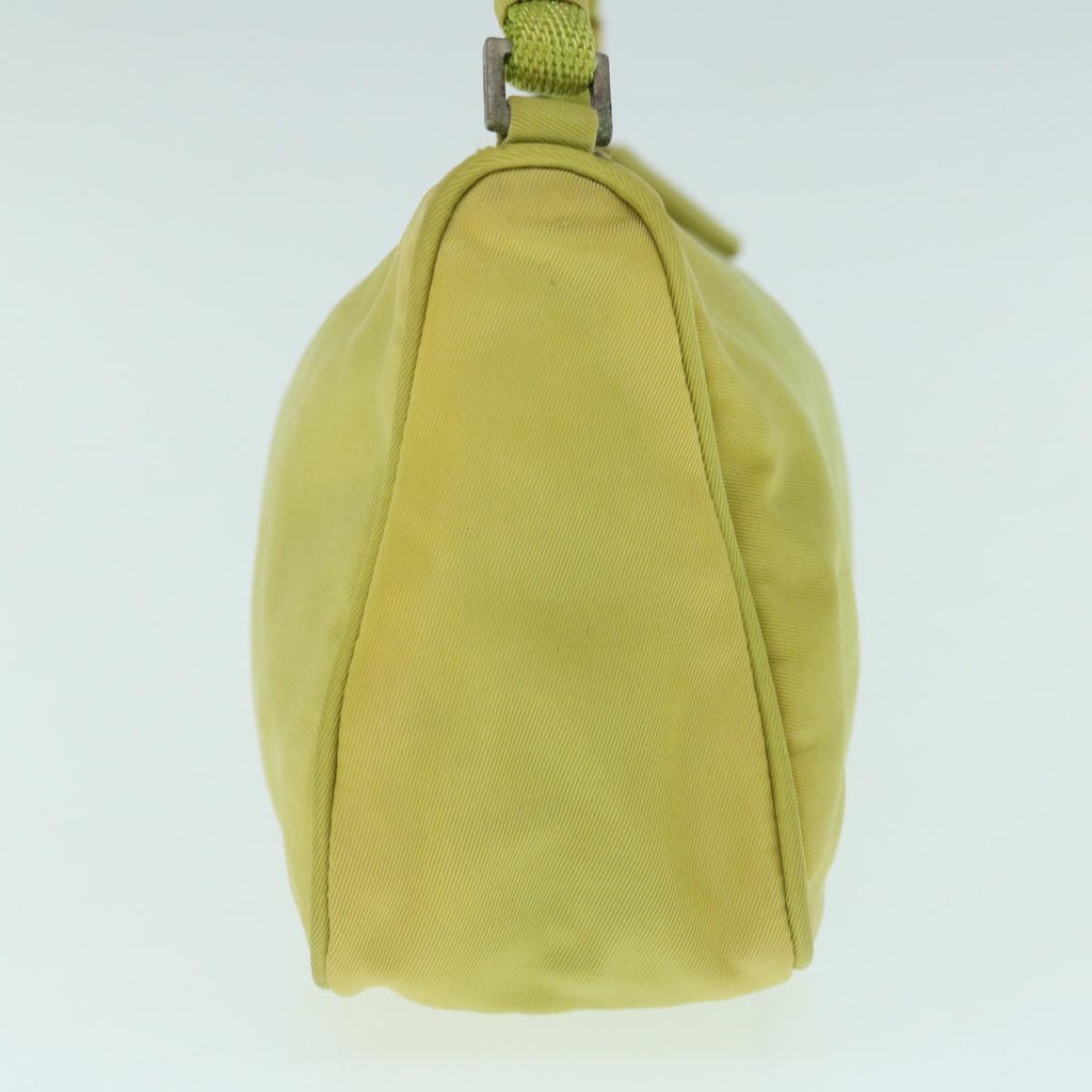 PRADA Accessory Pouch Nylon Yellow  64133