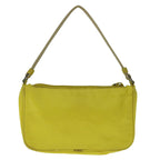 PRADA Accessory Pouch Nylon Yellow  64205